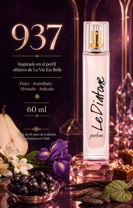 Perfume Le Diatone 937, inspirado en La Vie Est Belle