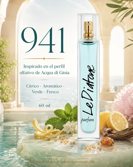 Perfume Le Diatone 941, inspirado en Acqua di Gioia