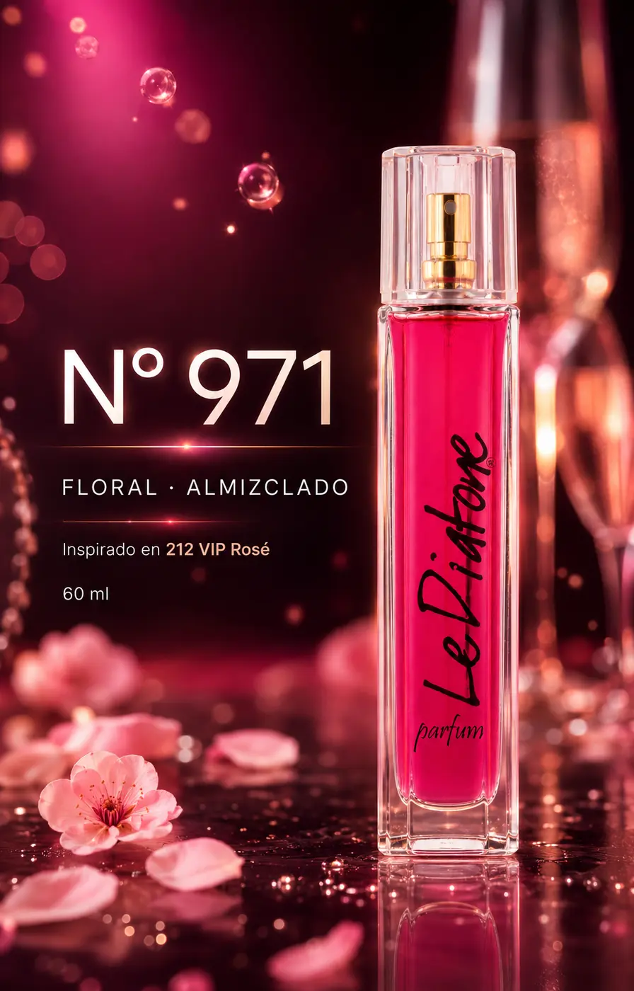 Perfume Le Diatone 971, inspirado en 212 VIP Rosé