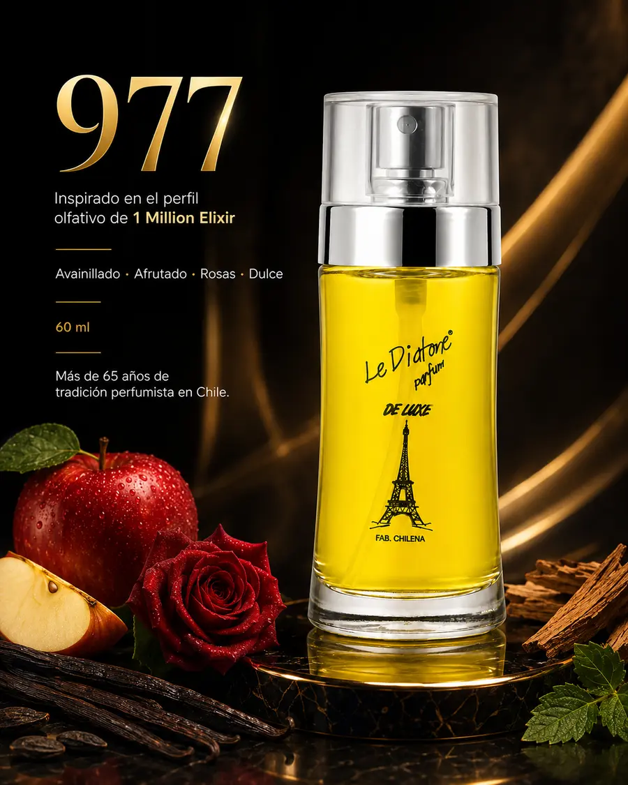Perfume Le Diatone 977, inspirado en 1 Million Elixir