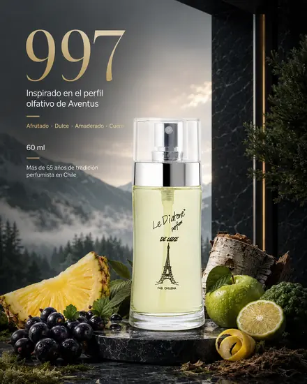Perfume Le Diatone 997, inspirado en Creed Aventus